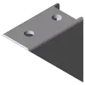 0.0.425.06 Angle Bracket 5 40x40 Zn, white aluminium, similar to RAL 9006