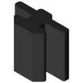 0.0.459.27 Slide Guide Strip 6_6e, black