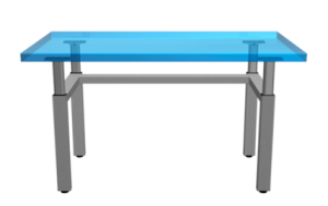 Four Legged Height Adjustable Table