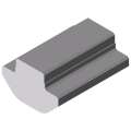 0.0.444.32 Groove Profile 8 St, bright zinc-plated