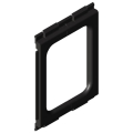 0.0.642.93 Cable Entry Protector Wall 120-80, black