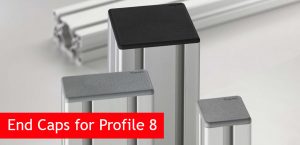 End Caps for Profile 8 Aluminium