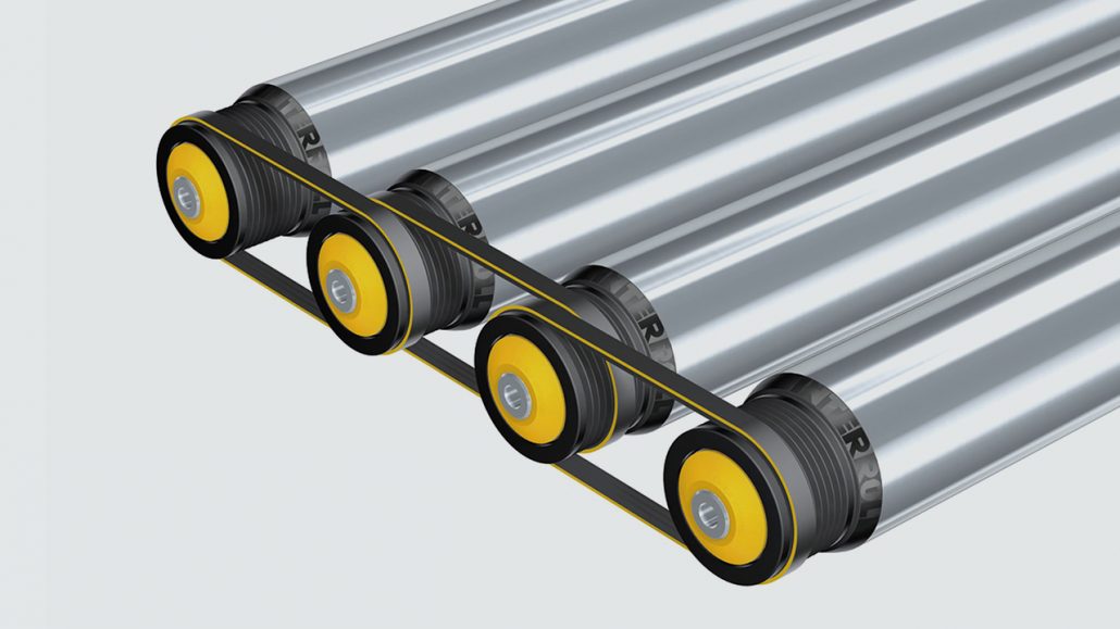 Interroll PolyVee Roller Conveyor