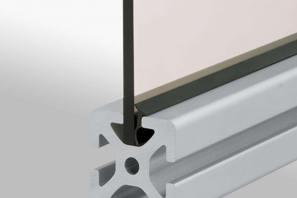 Connect panels to t-slot grooves
